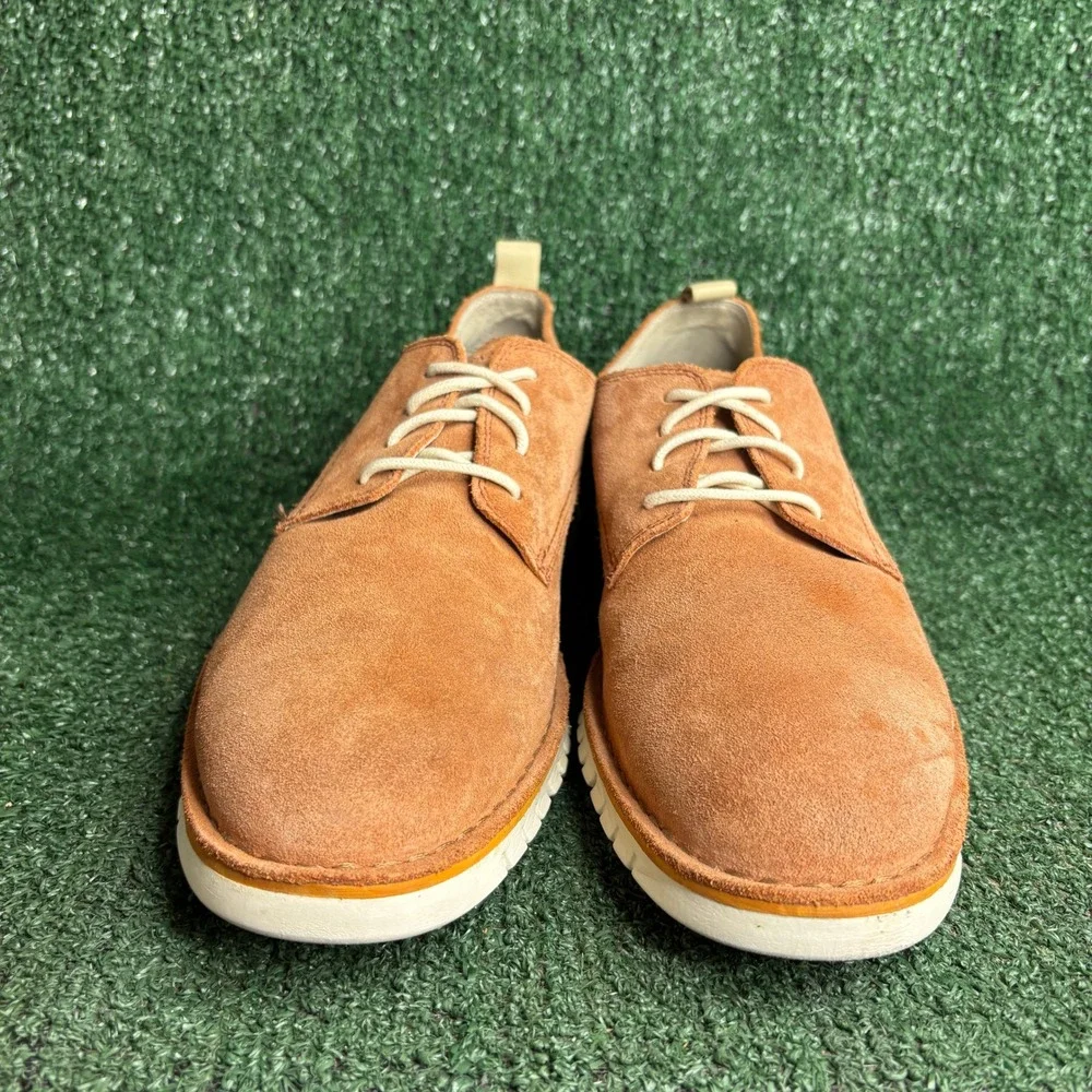 Cole Haan Zerogrand Suede Lace Up Oxford C31260 Casual Dress Shoe Orange Mens 11